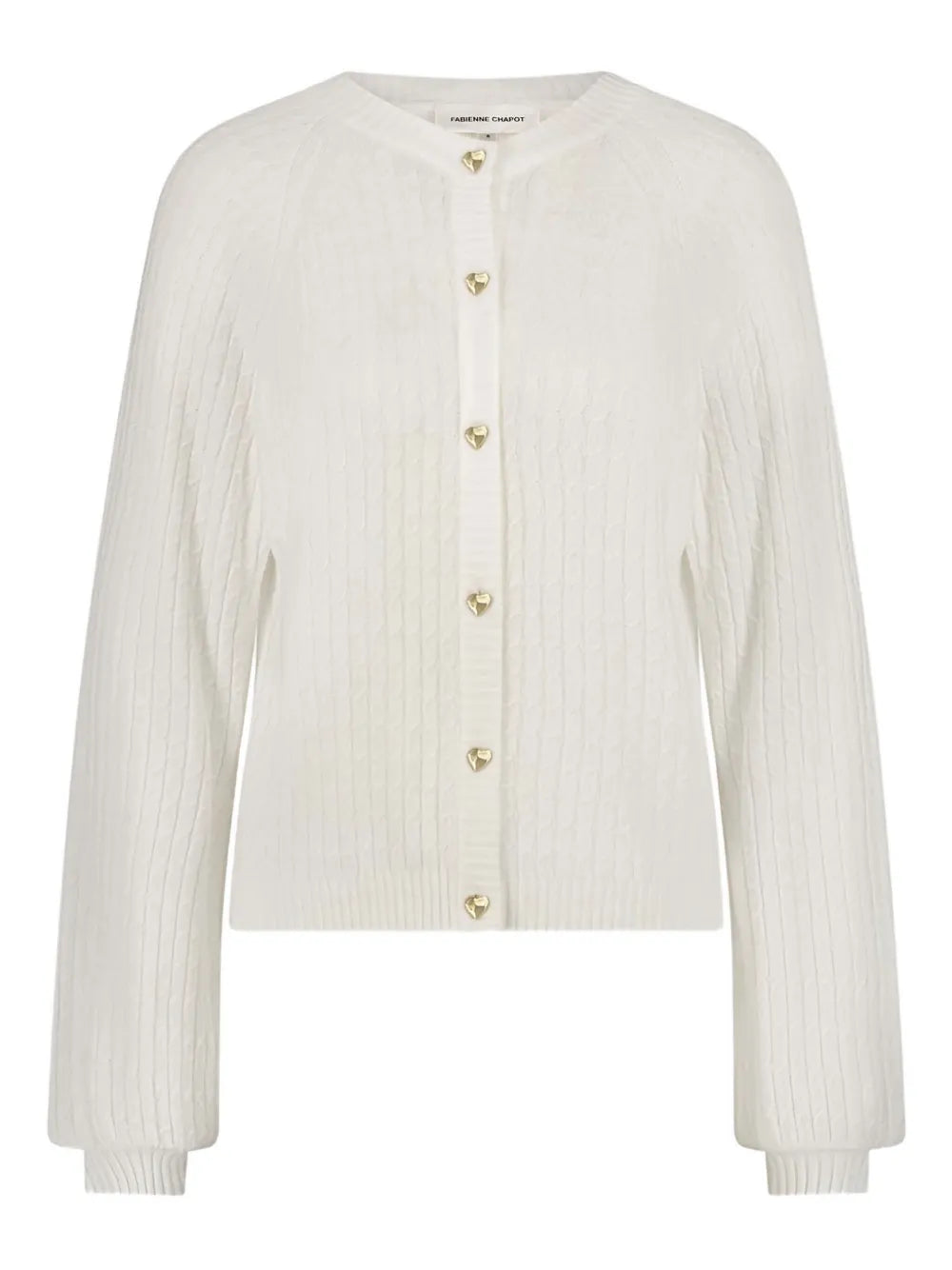 Charlotta Ribbed Button-Up Cardigan