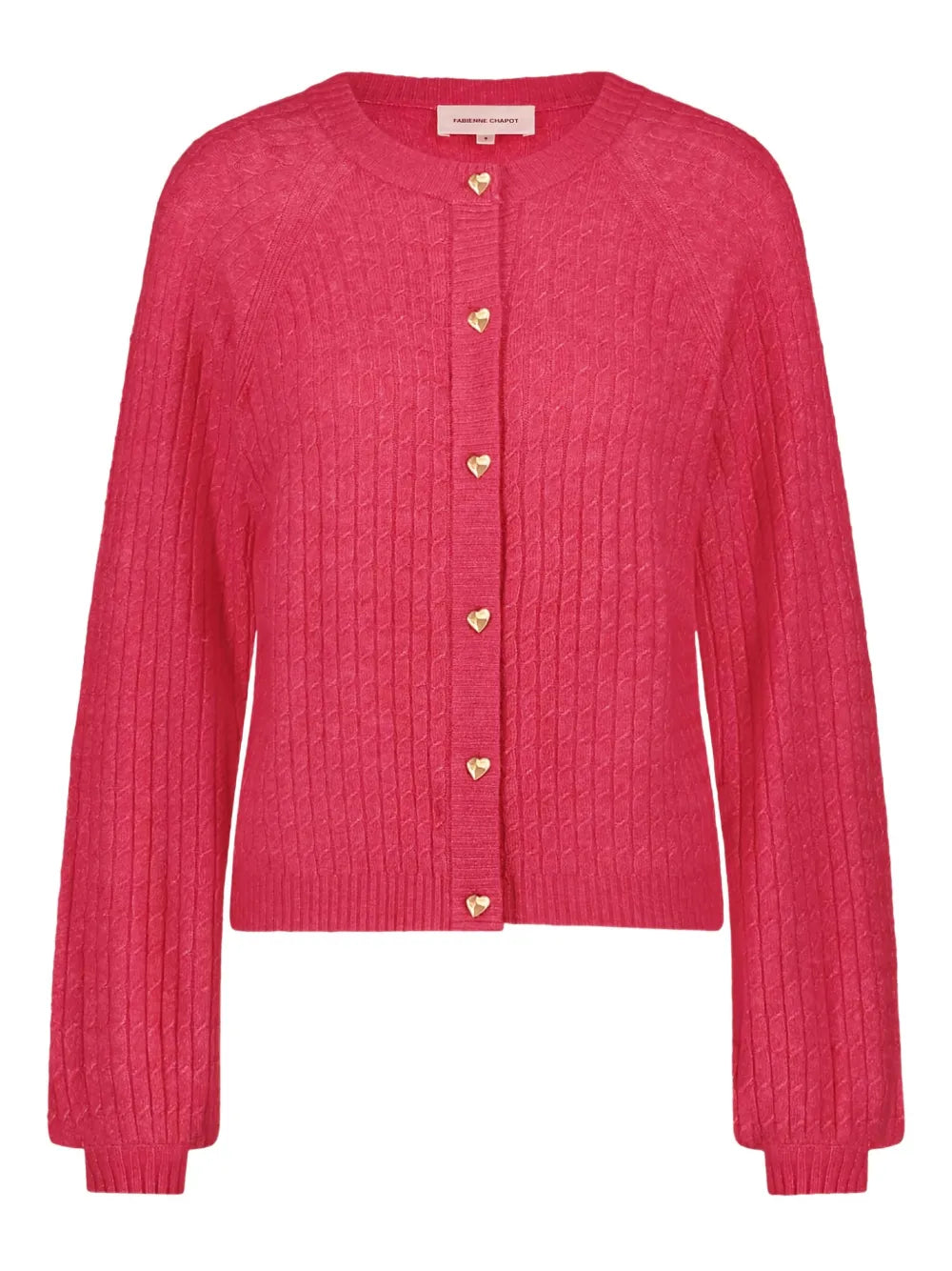 Charlotta Ribbed Button-Up Cardigan