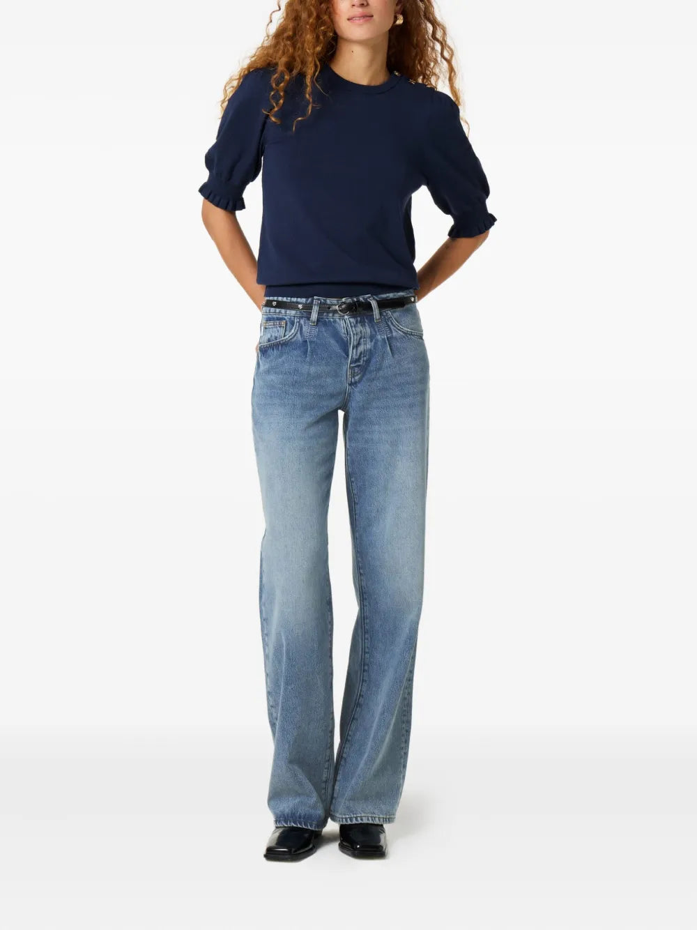 Ruffle-Detailing T-Shirt