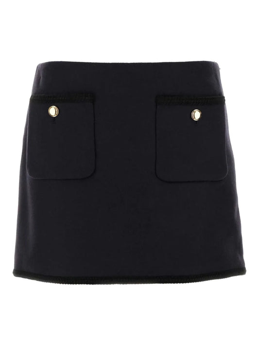 Wool Mini Skirt