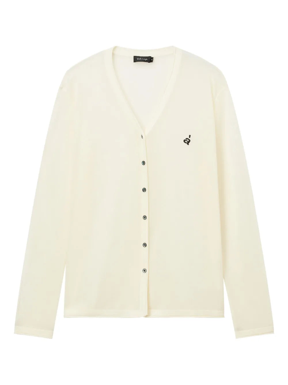Logo-Embroidered Cardigan