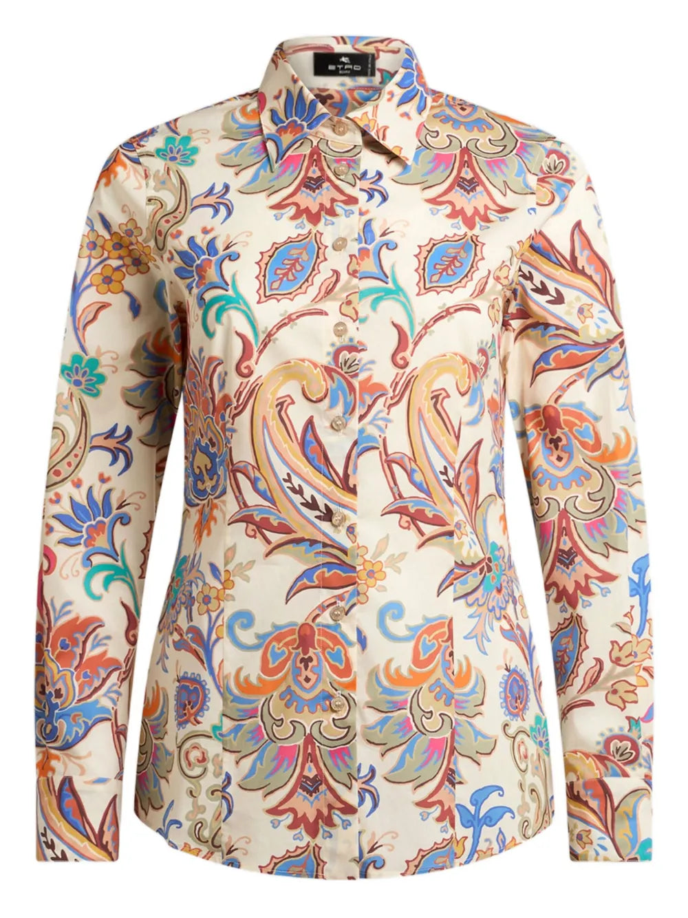Floral-Print Poplin Shirt