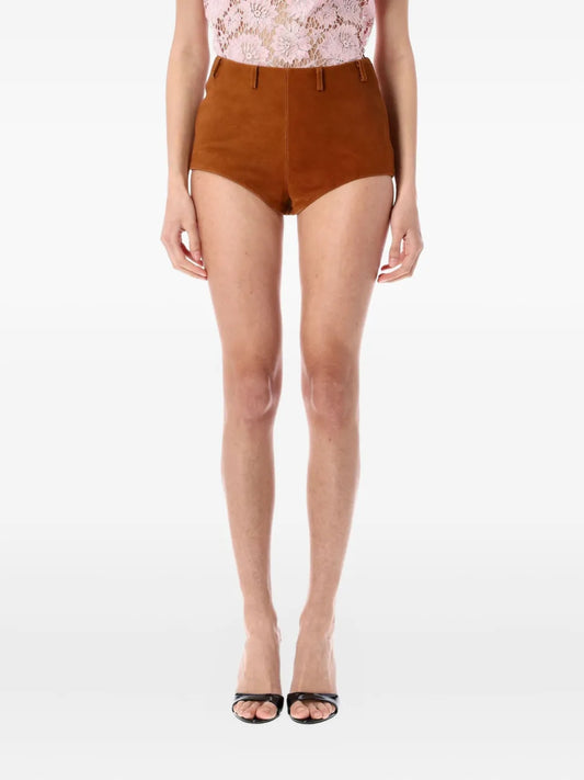 Suede Mini Shorts