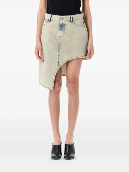 Asymmetrical Denim Skirt
