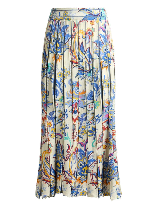 Printed Midi Skirt