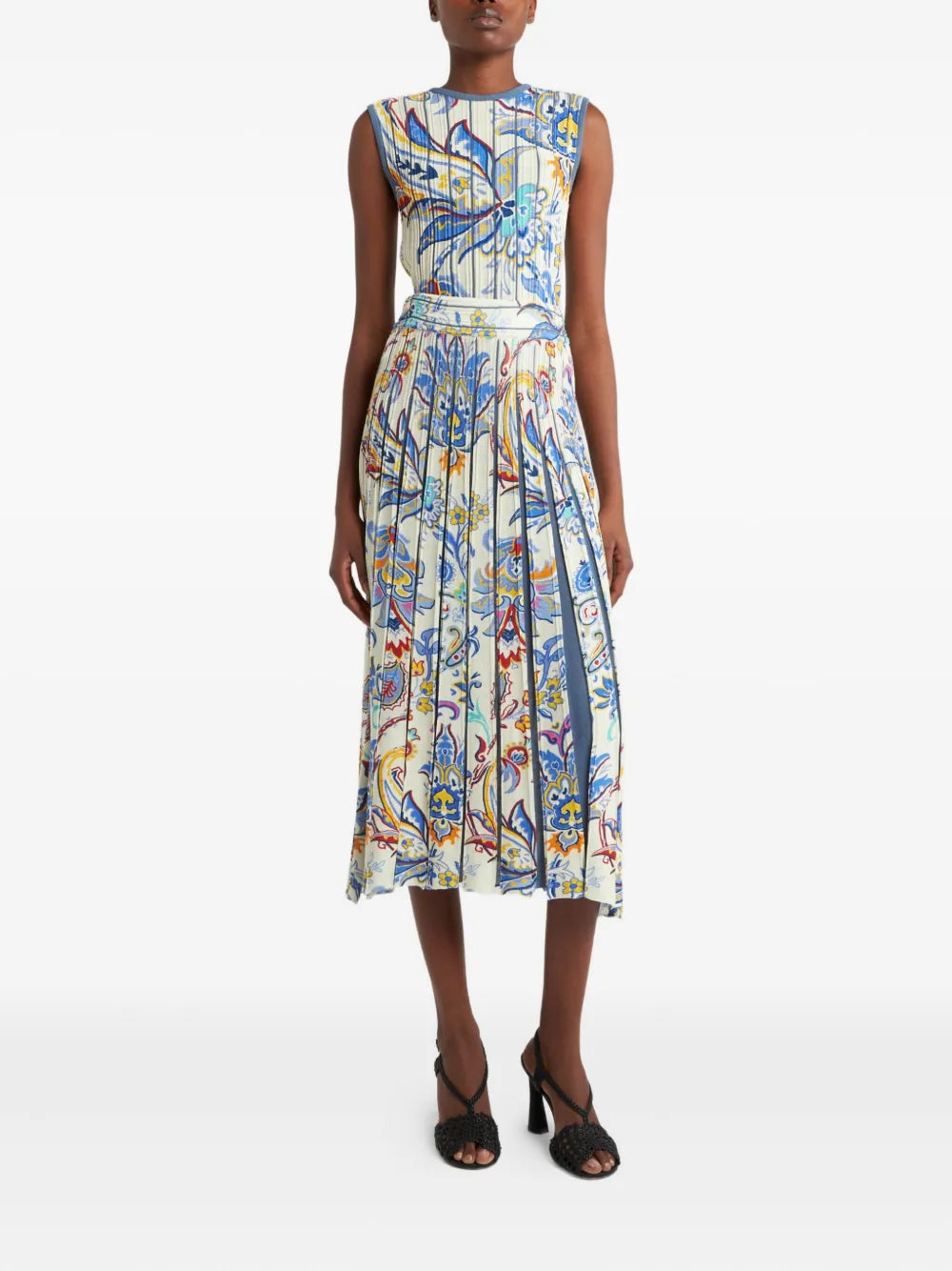 Printed Midi Skirt