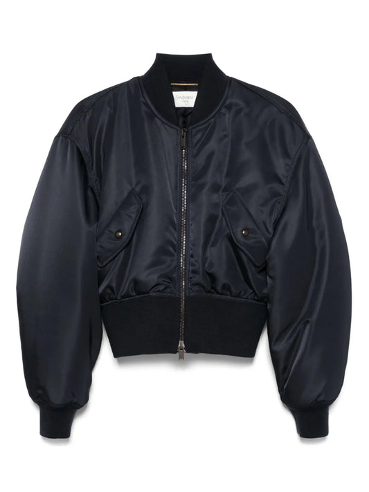 Cropped Bomber Jacket