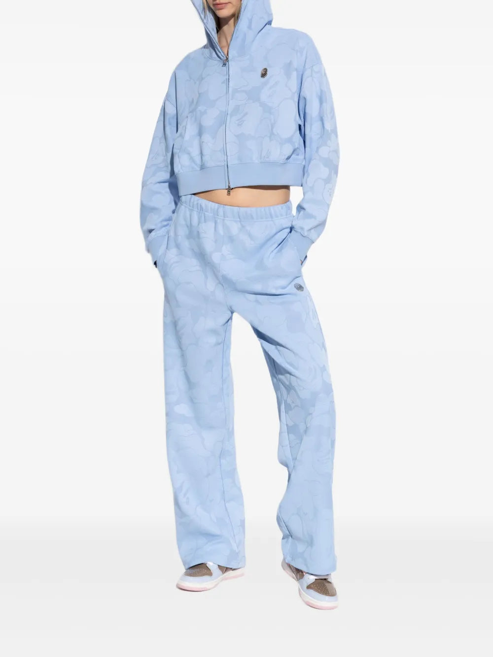 Patterned-Jacquard Trousers