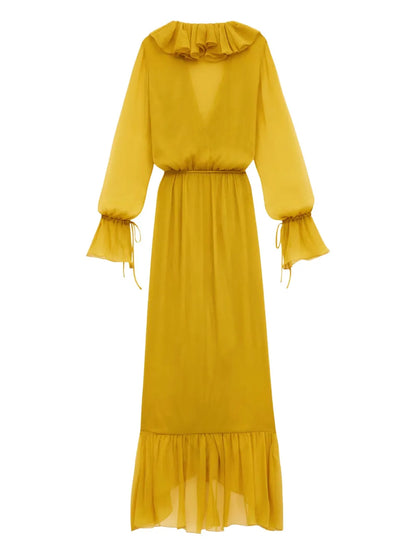 Ruffled Wrap Dress