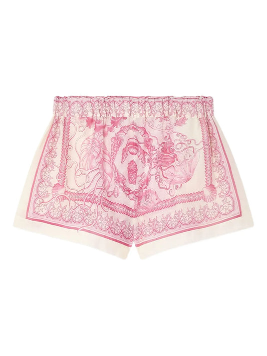 Underwater Barocco Cover-Up Shorts