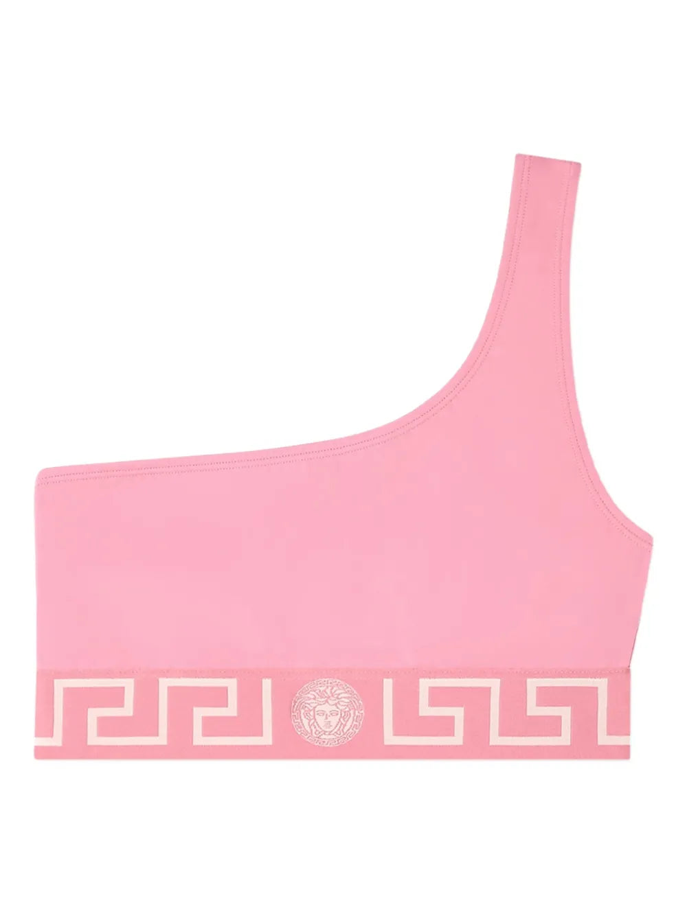 Greca Border One-Shoulder Bikini Top