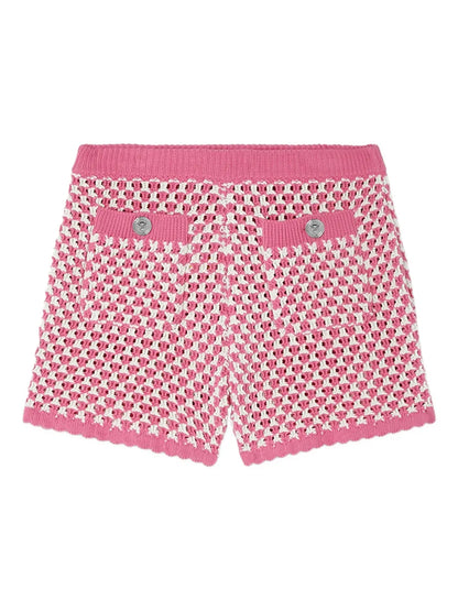 Crochet-Knit Shorts