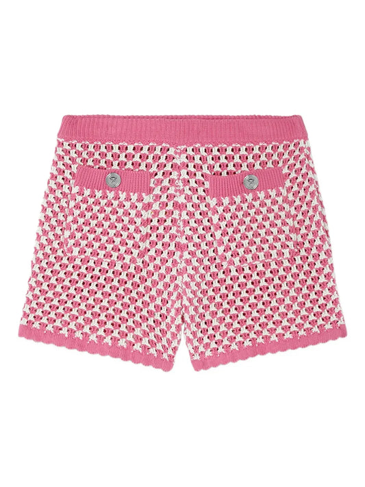 Crochet-Knit Shorts