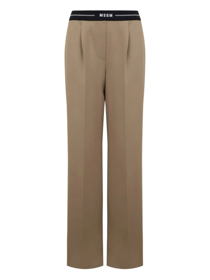 Logo-Waistband Trousers