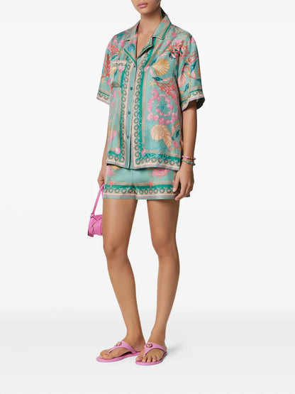 Underwater Barocco Short-Sleeve Shirt