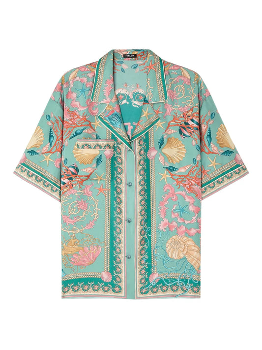 Underwater Barocco Short-Sleeve Shirt