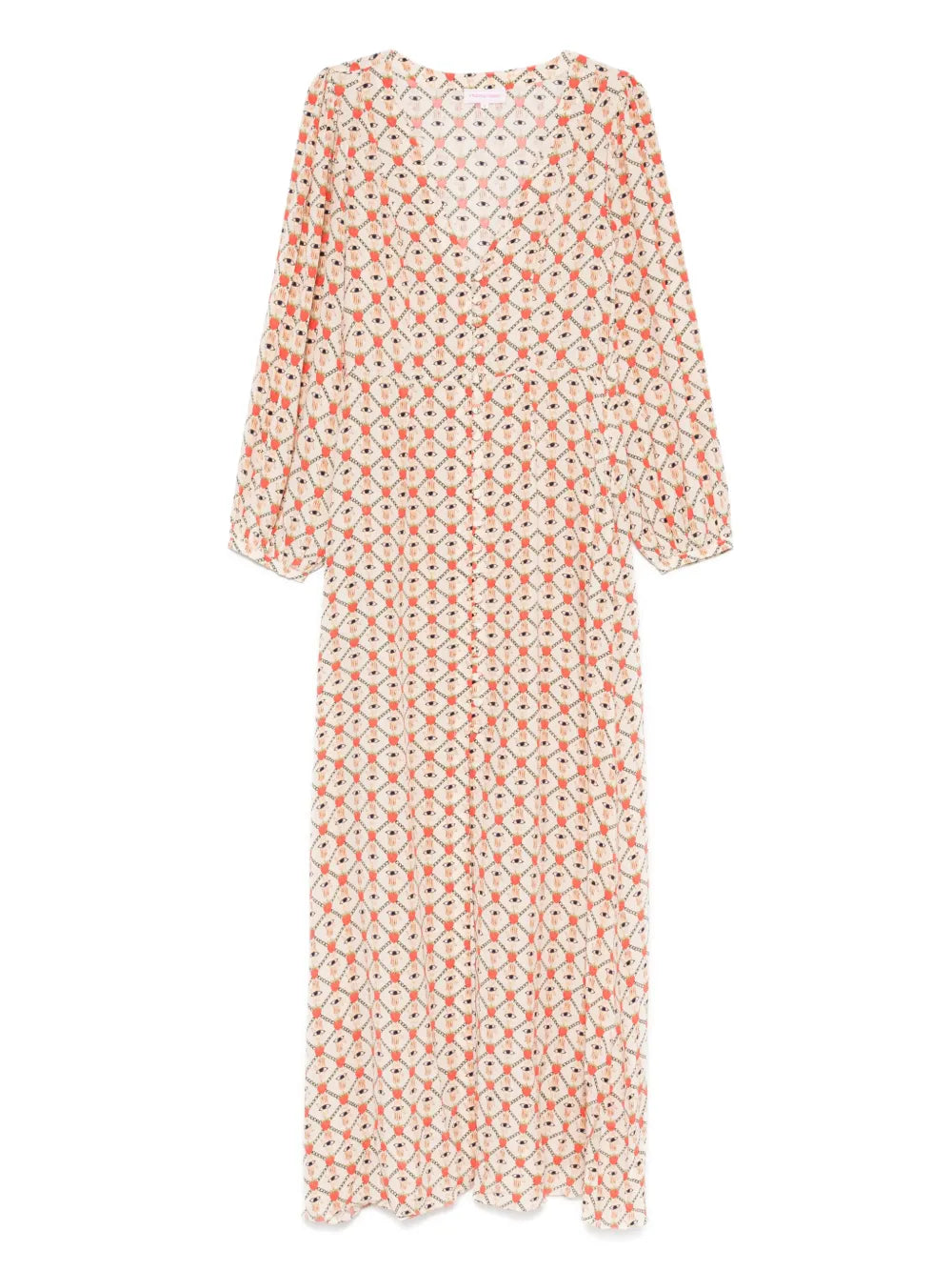 Graphic-Print Maxi Dress