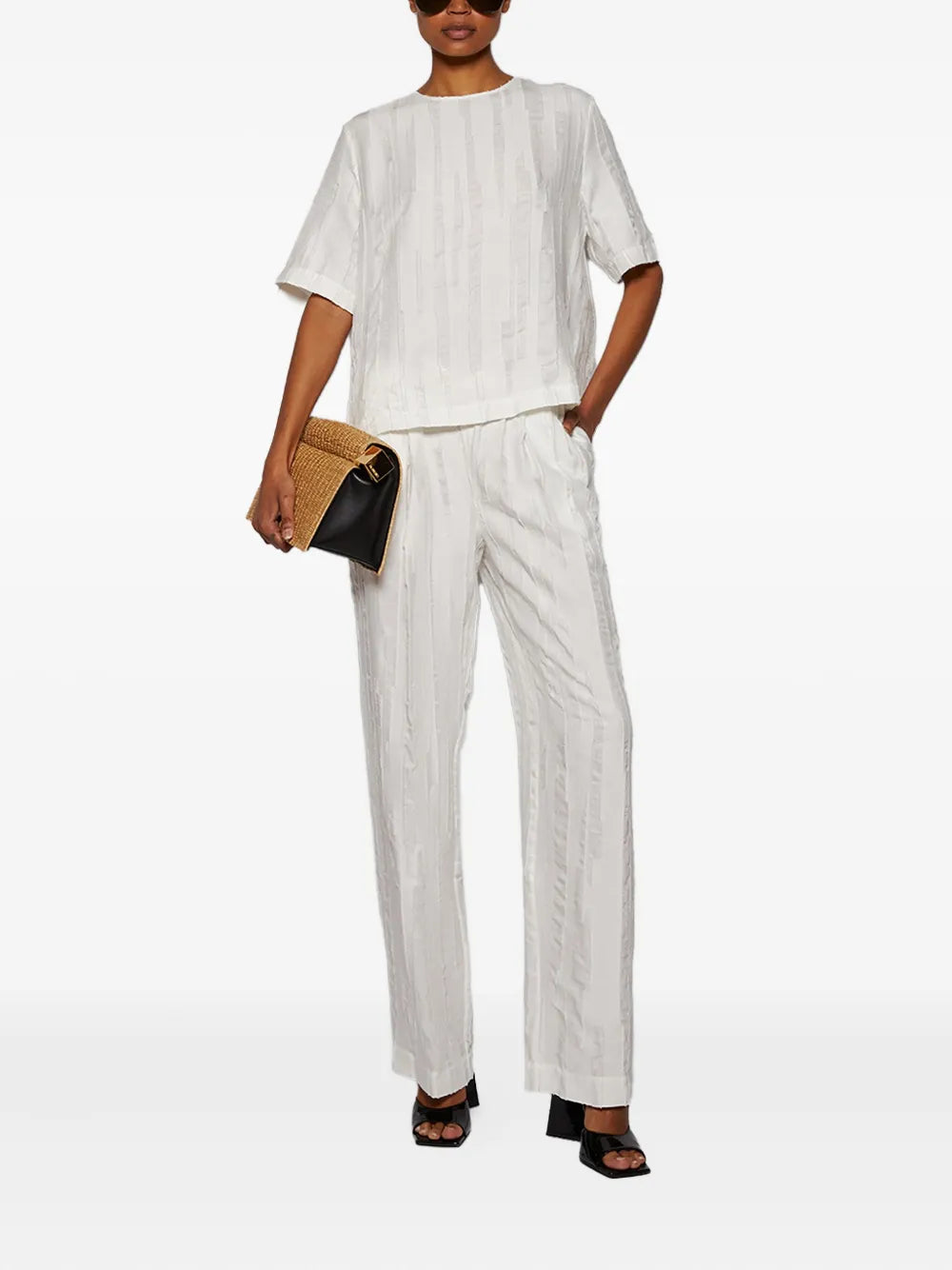 Elasticated-Waist Trousers