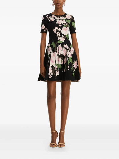 Floral-Print Mini Dress