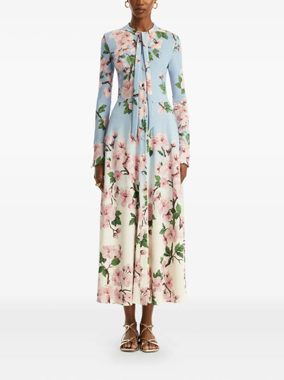 Cherry Blossom Ombré Dress
