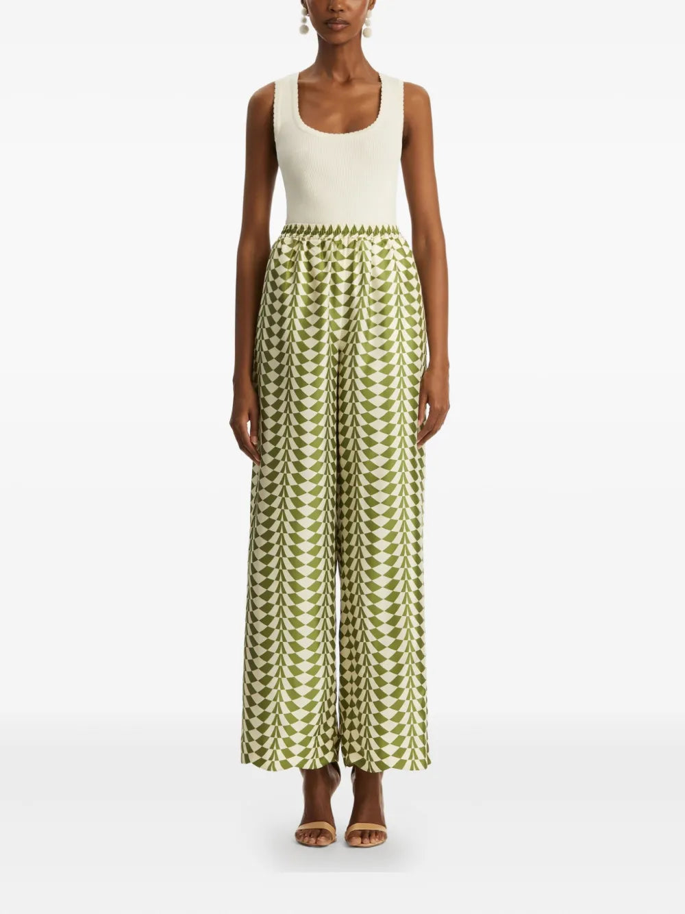 Geo Silk Trousers