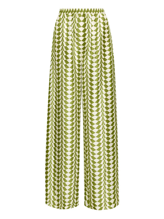 Geo Silk Trousers