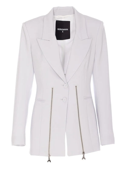 Zip-Detail Blazer