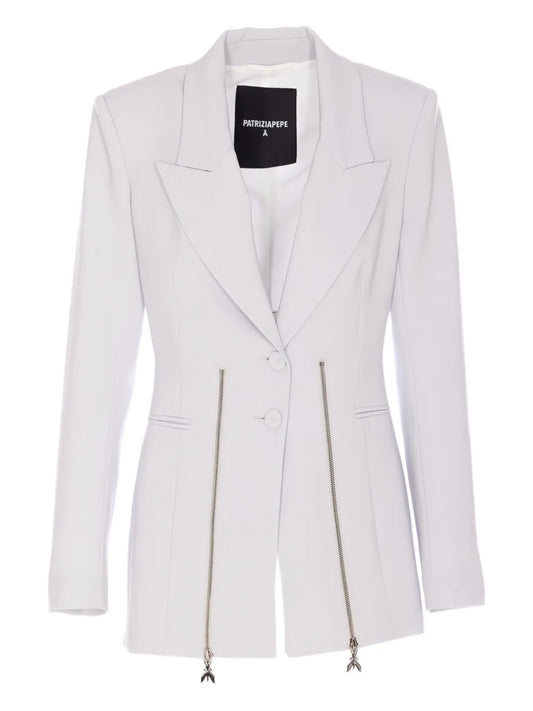 Zip-Detail Blazer