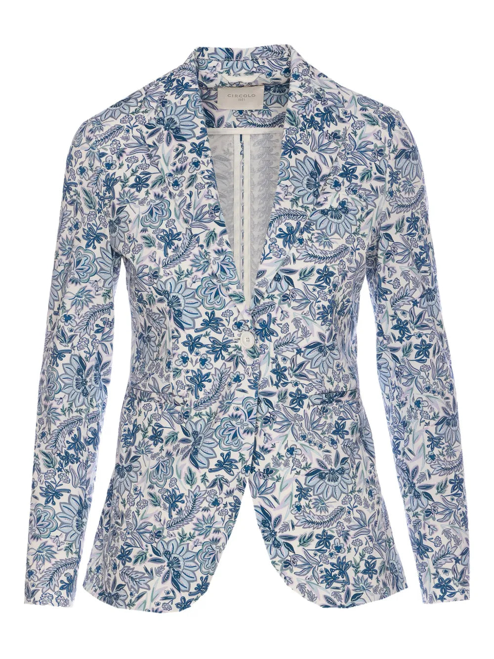 Floral-Print Blazer
