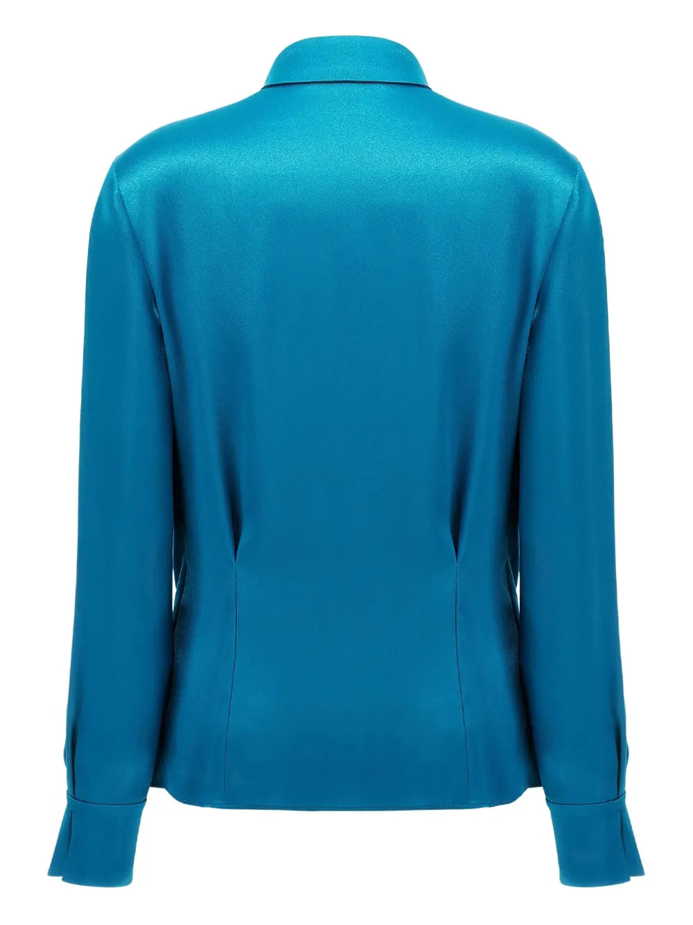 Draped Satin Blouse