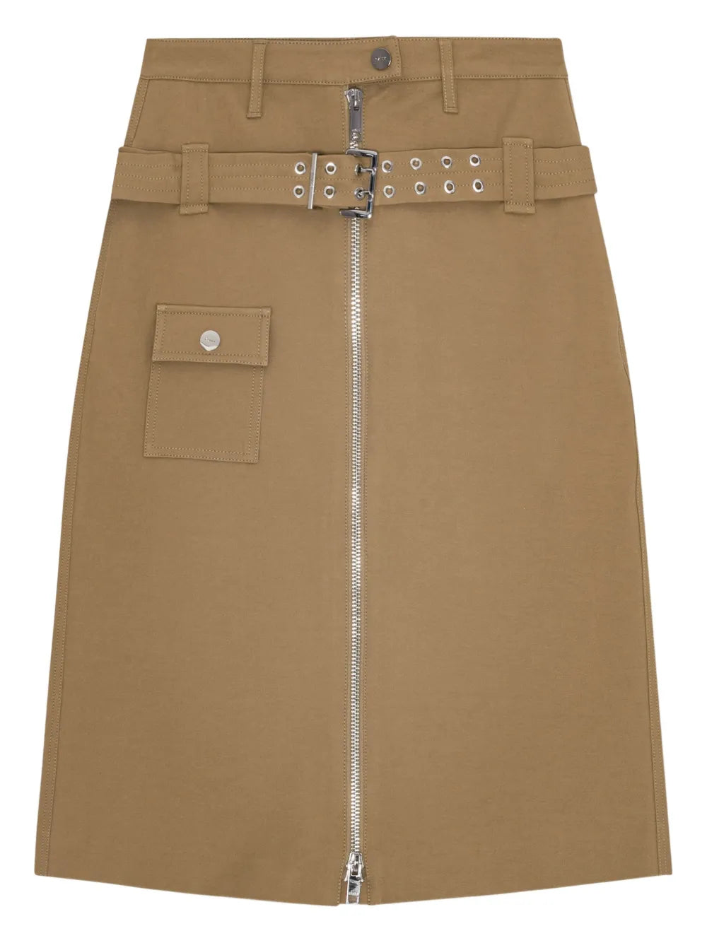 Belted Cotton Skirt