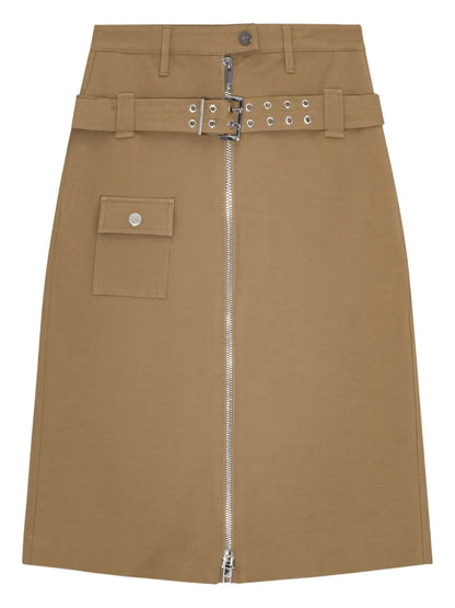 Belted Cotton Skirt