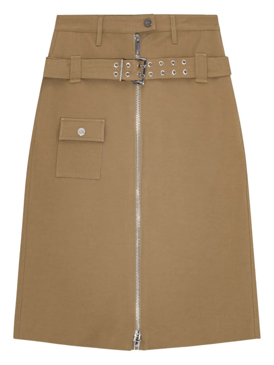 Belted Cotton Skirt