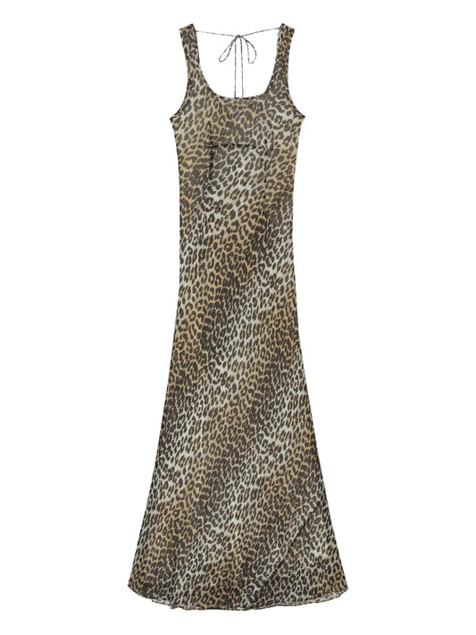 Leopard-Print Dress