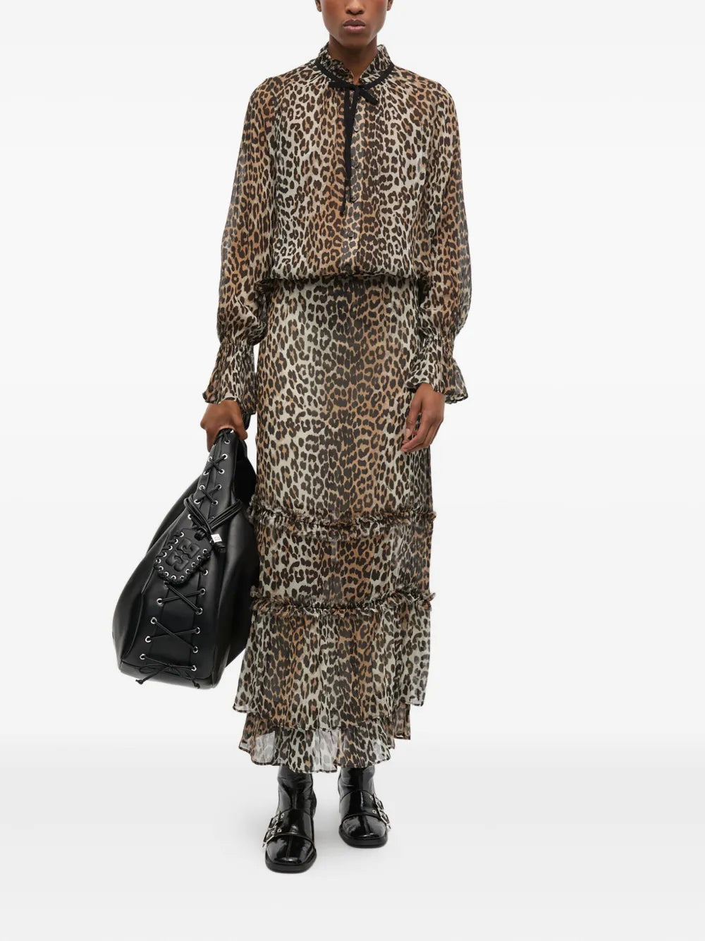 Leopard-Print Blouse