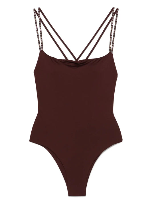 Crystal-Embellished Swimsuit