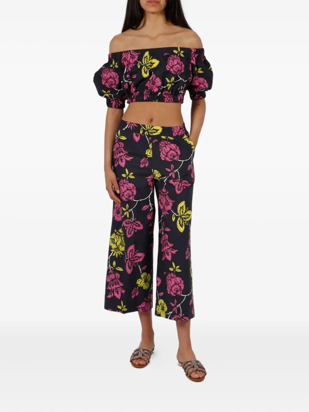 Cotton Cropped Pants