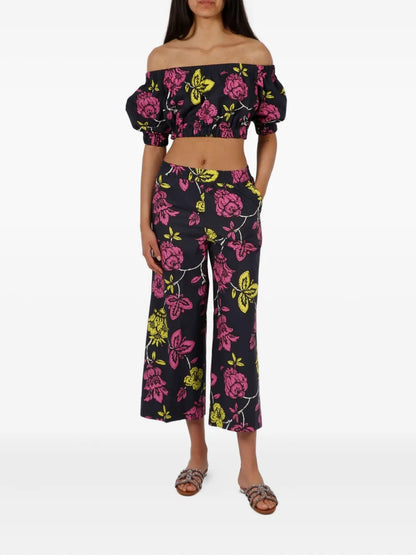 Cotton Cropped Pants