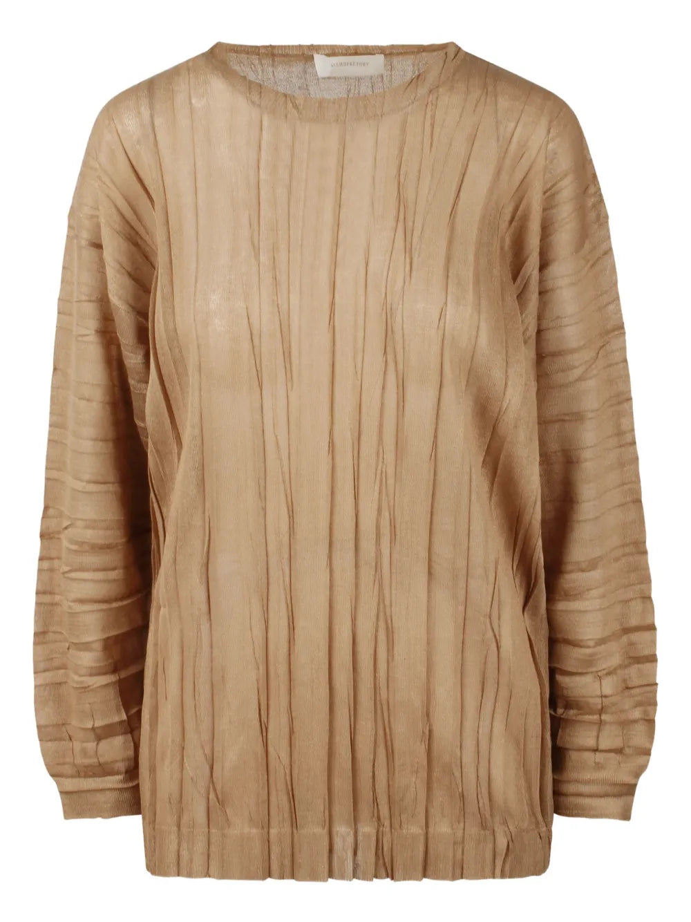 Crinkled-Effect T-Shirt