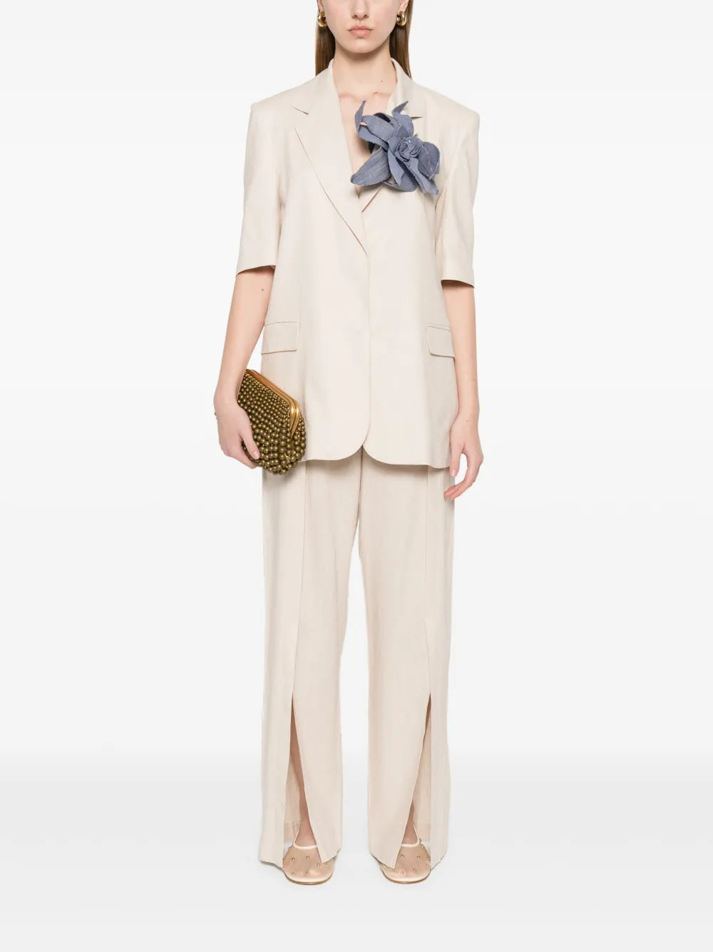 Front-Slits Trousers