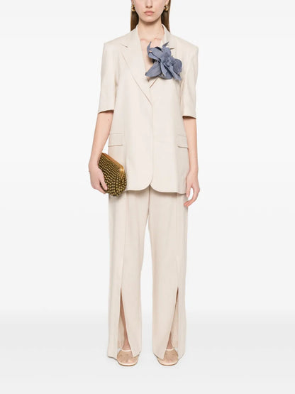 Front-Slits Trousers