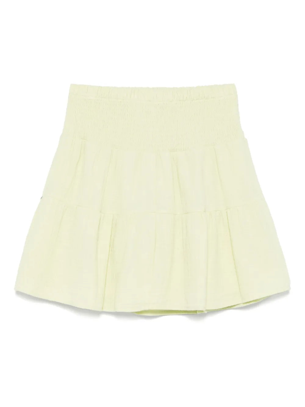 Smocked-Waist Mini Skirt