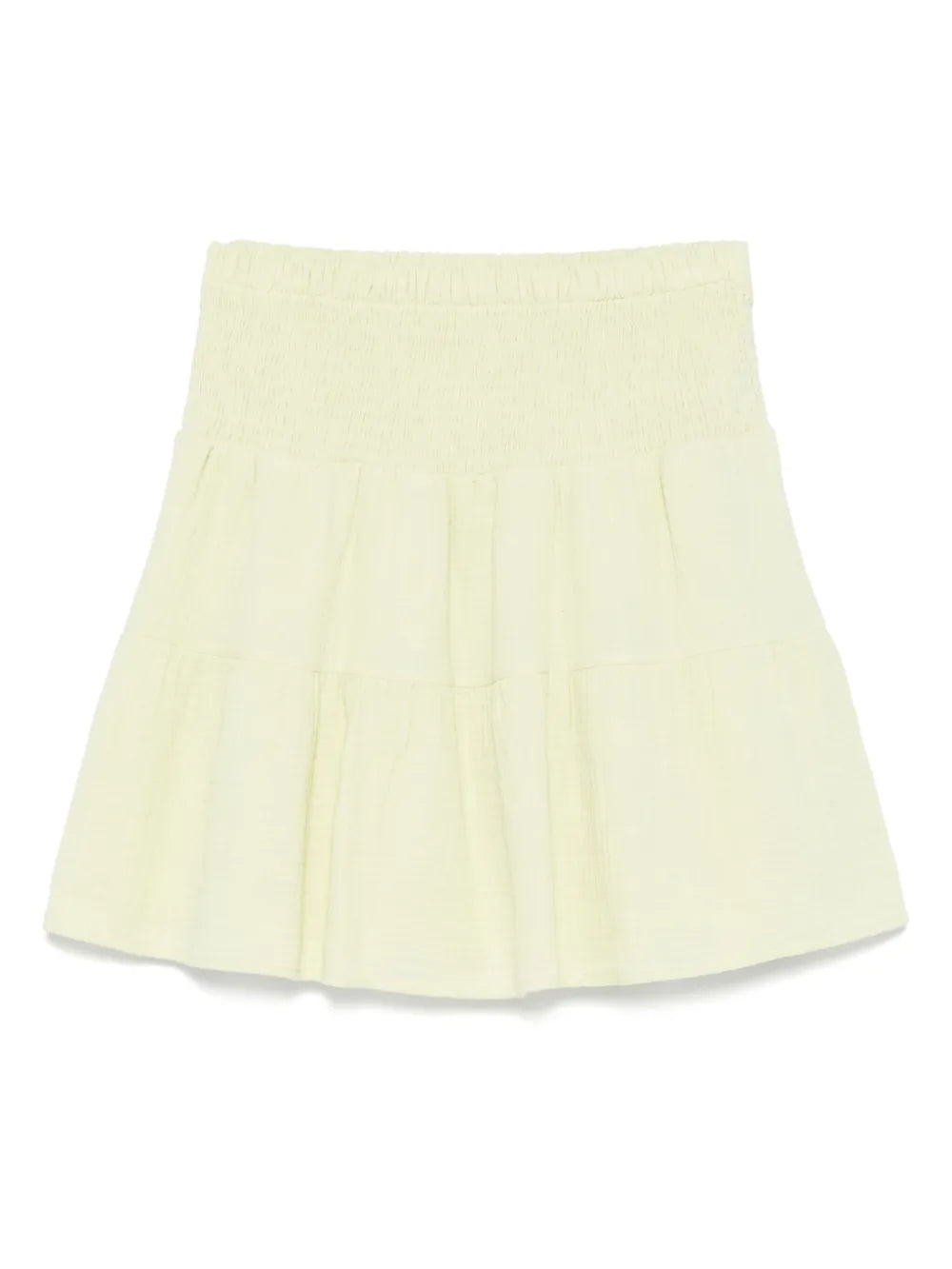 Smocked-Waist Mini Skirt