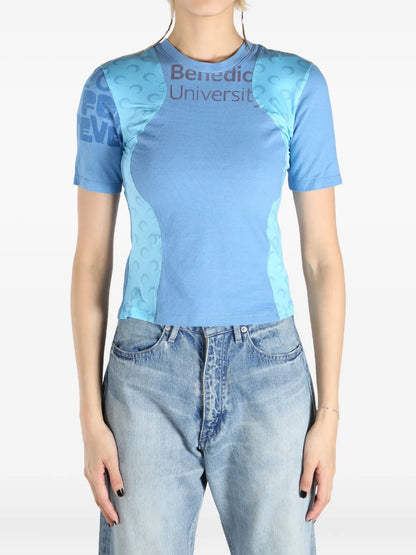 Crescent Moon-Motif T-Shirt