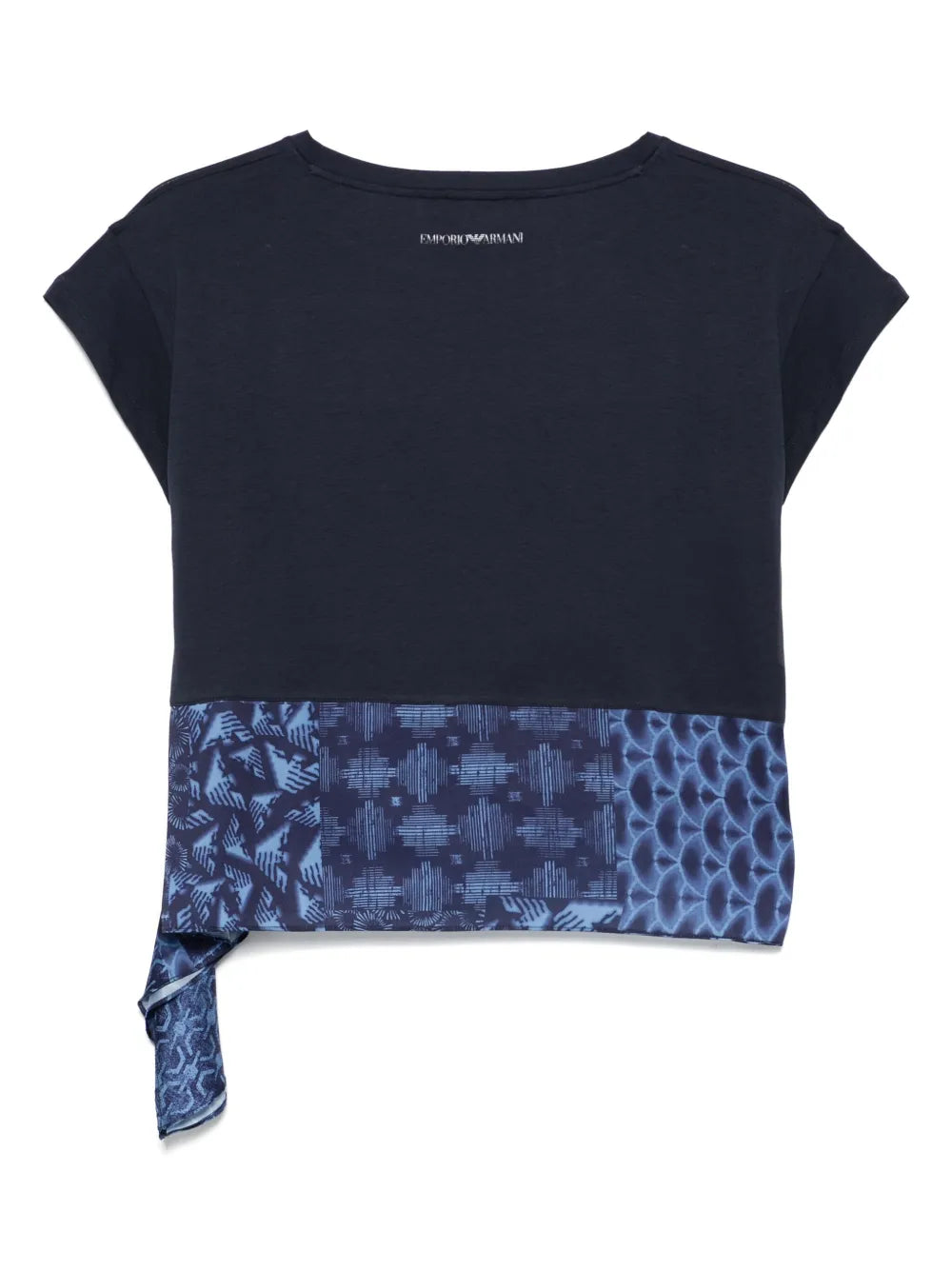Draped-Detailed T-Shirt