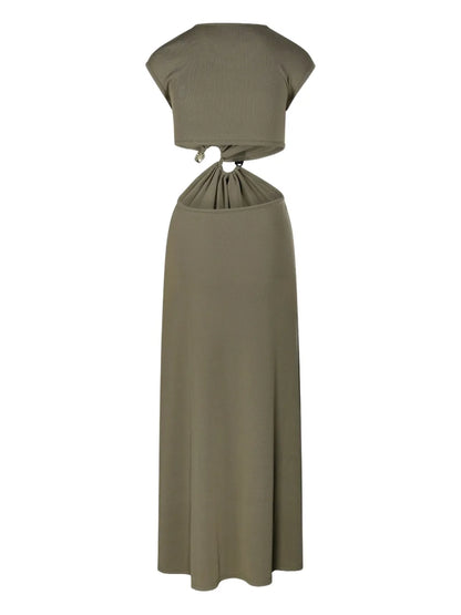 Twist-Detail Maxi Dress