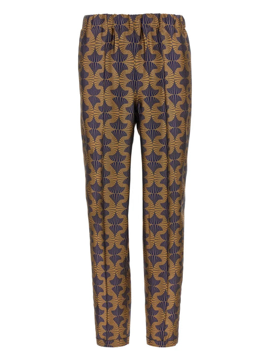 Patterned-Jacquard Trousers
