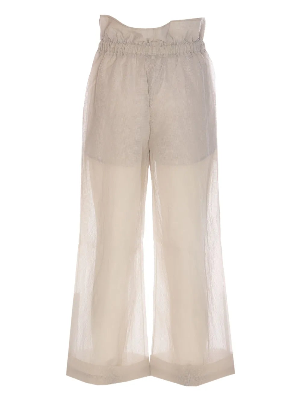 Drawstring Straight-Leg Trousers