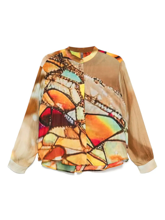 Abstract-Print Shirt