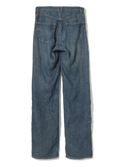 Linen Straight-Leg Jeans